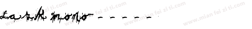 dark mono字体转换